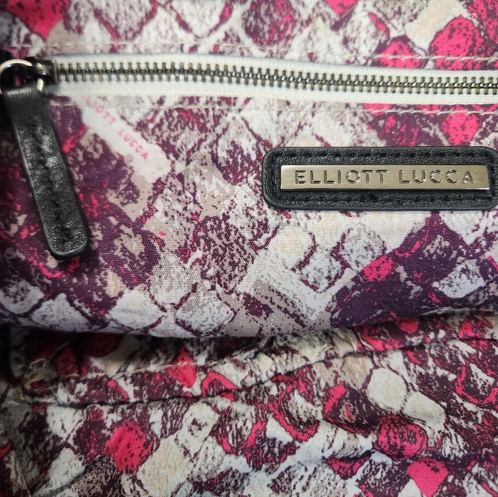 Elliott Lucca Soft Black Leather Hobo
